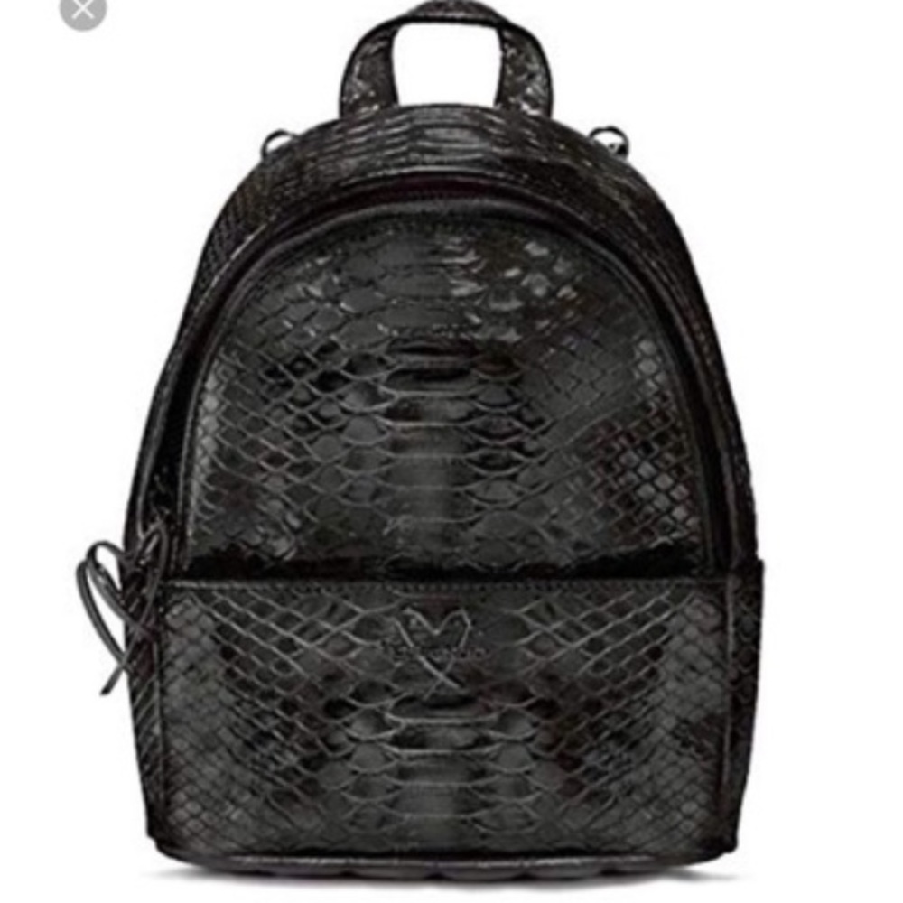 Victoria Secret Black Embossed Python Print Mini … - image 2